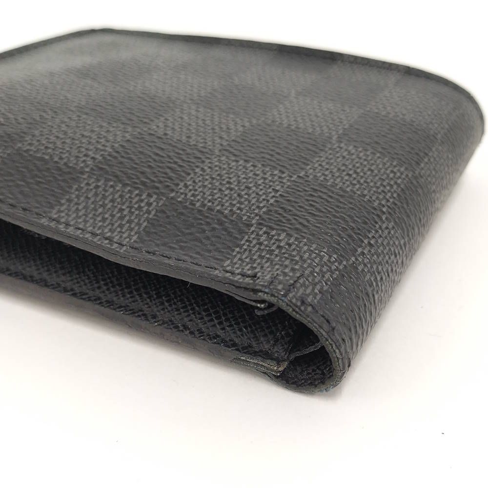 Louis Vuitton Bifold Wallet Portefeuille Marco NM Damier Graphite — view 5