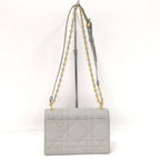 Dior Miscaro Mini Bag Macro Cannage Lambskin Light Gray — view 2