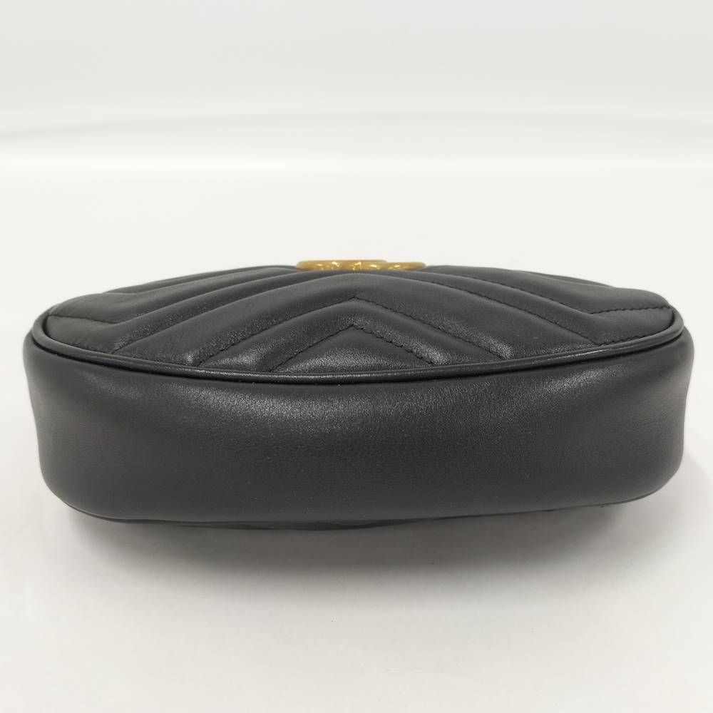 Gucci GG Marmont Waist Pouch Black Leather — view 4