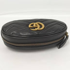 Gucci GG Marmont Waist Pouch Black Leather — view 6