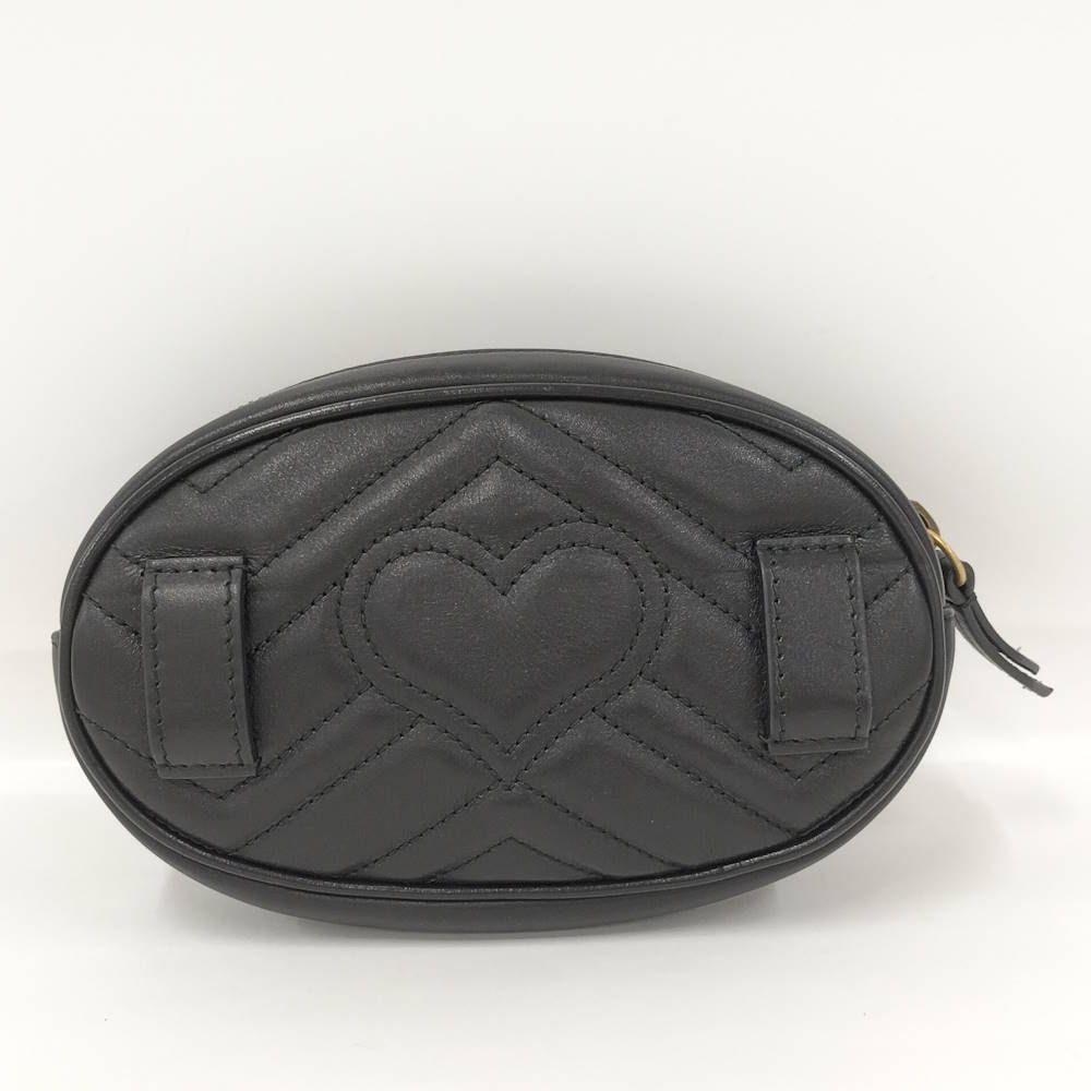 Gucci GG Marmont Waist Pouch Black Leather — view 2