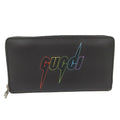 Gucci Blade Embroidery Zip Around Wallet