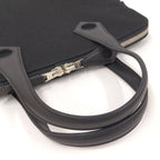 Hermes Sac Eve MM Handbag Toile Ash Leather Black — view 5