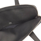 Hermes Sac Eve MM Handbag Toile Ash Leather Black — view 7