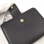 Prada 2 Folding Wallet Leather Black — view 5