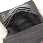 Prada 2 Folding Wallet Leather Black — view 6