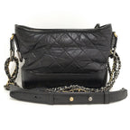 Chanel Gabriel Chain Shoulder Bag Leather Black — view 2