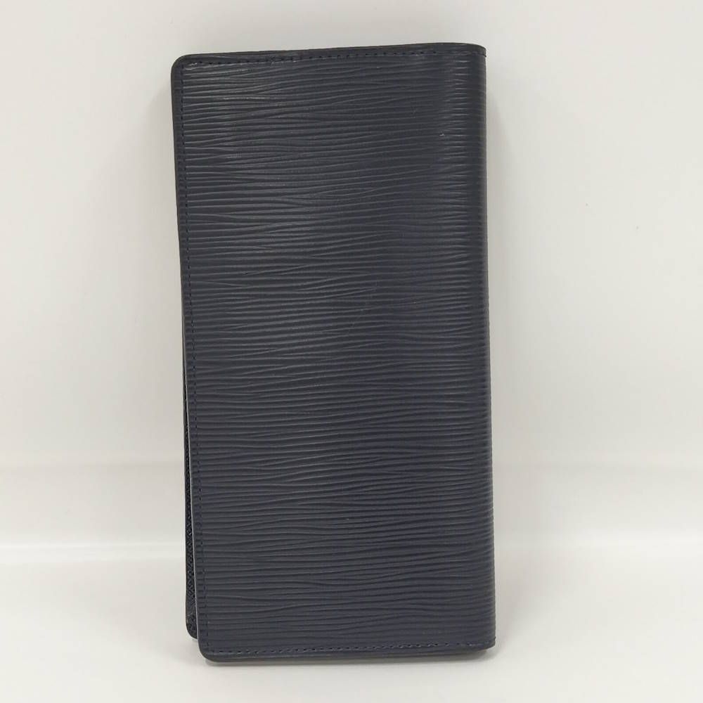 Louis Vuitton Portefeuille Brazza Epi Blue Marine Wallet — view 3