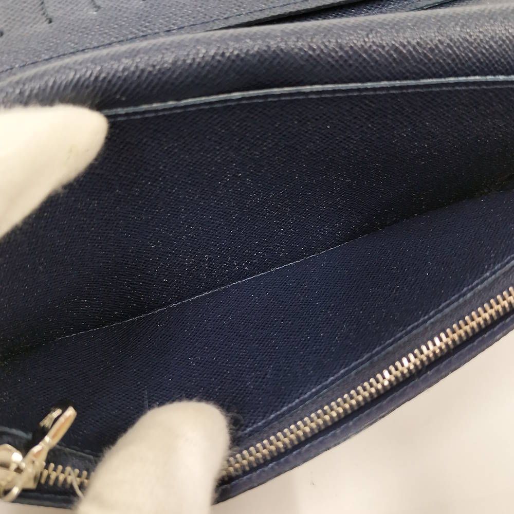 Louis Vuitton Portefeuille Brazza Epi Blue Marine Wallet — view 8