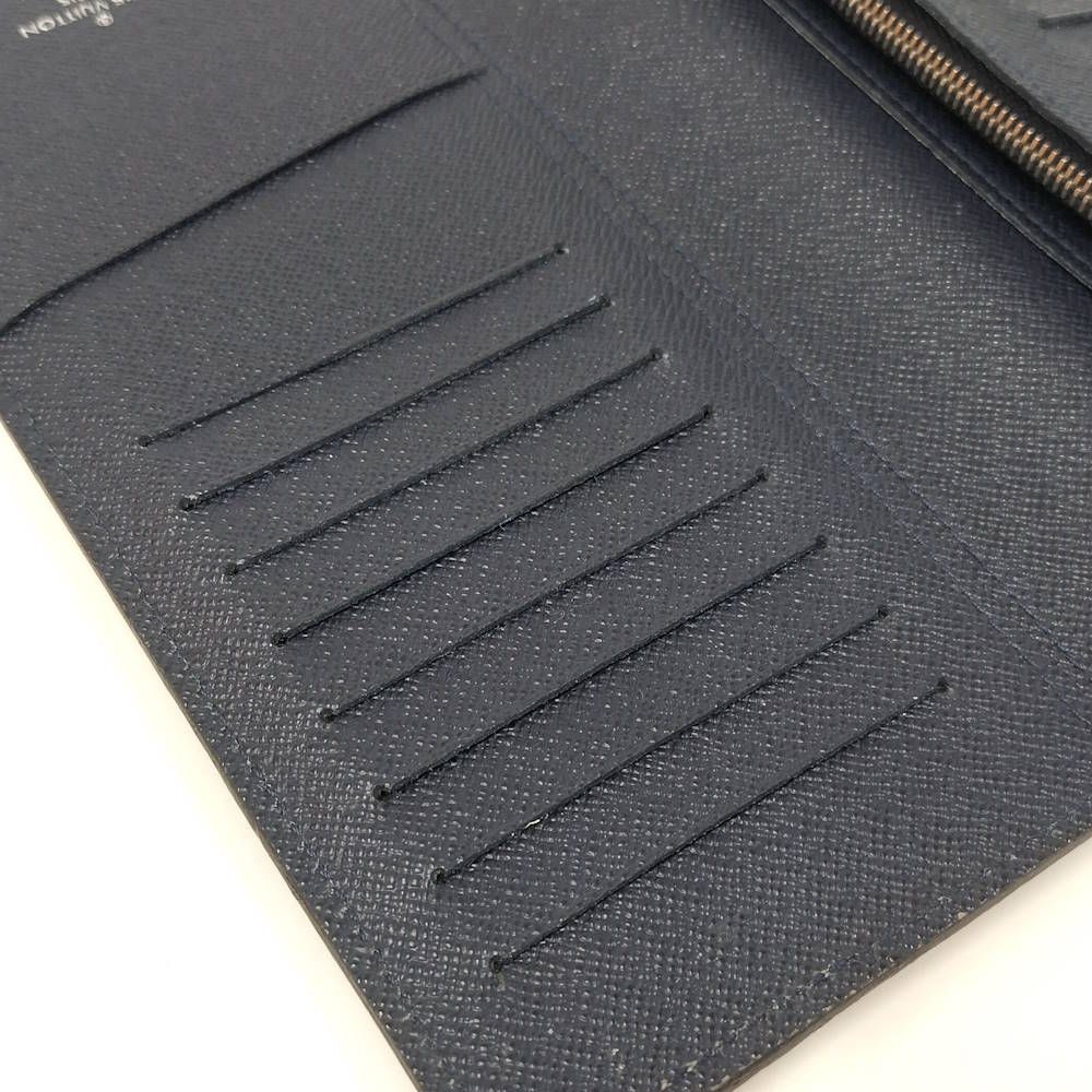 Louis Vuitton Portefeuille Brazza Epi Blue Marine Wallet — view 7