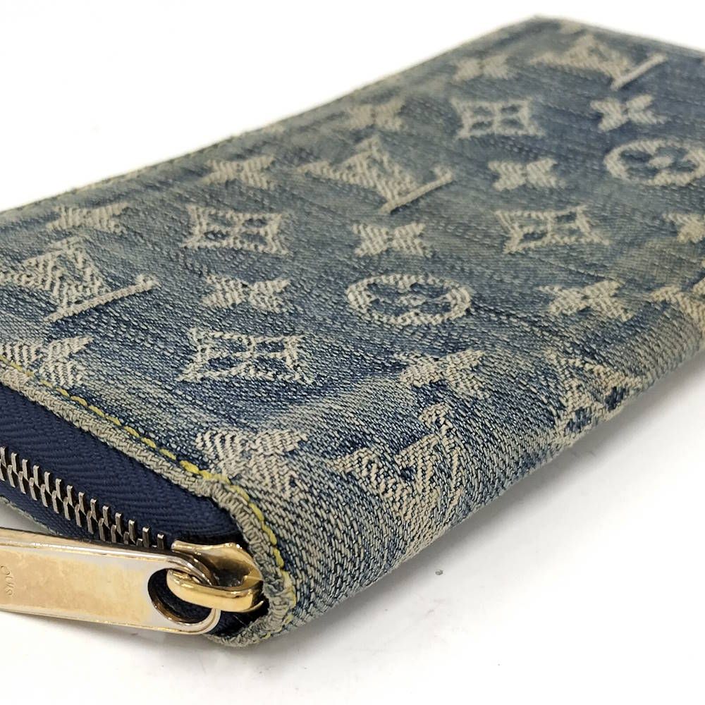 Louis Vuitton Zippy Wallet Monogram Denim — view 5