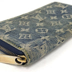 Louis Vuitton Zippy Wallet Monogram Denim — view 5