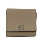 Loewe Compact Wallet Leather Beige