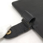Chanel Notebook Cover CC Logo Gold Leather Black Agenda — view 7