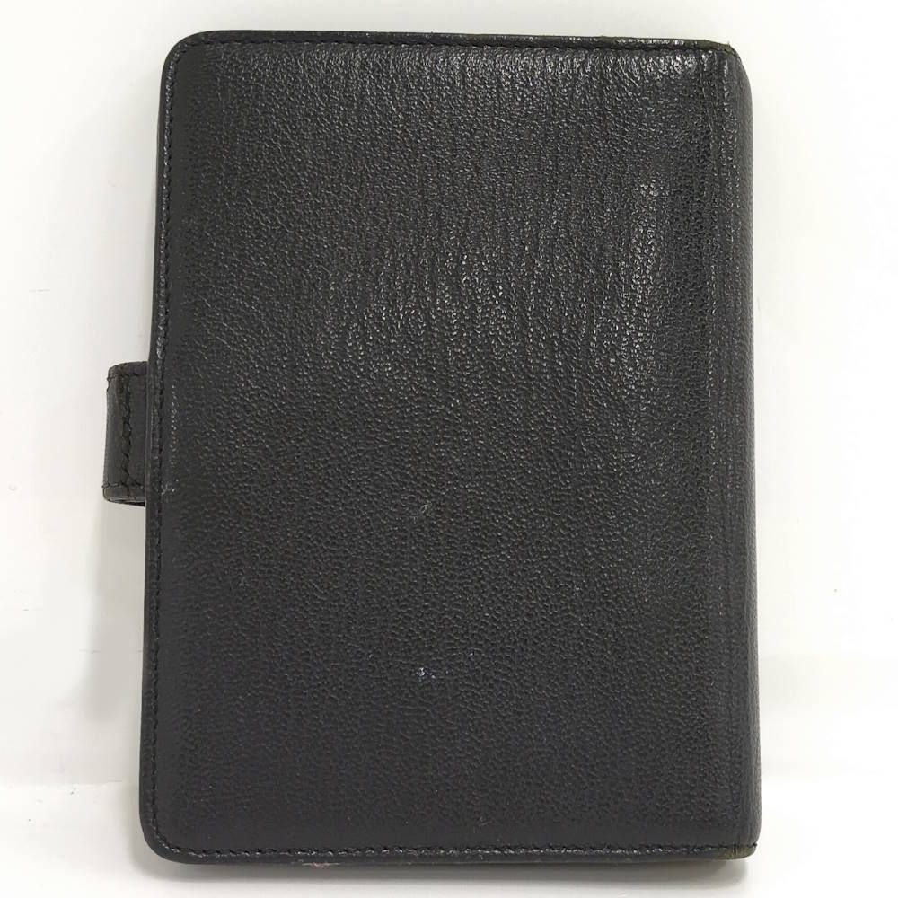 Chanel Notebook Cover CC Logo Gold Leather Black Agenda — view 2