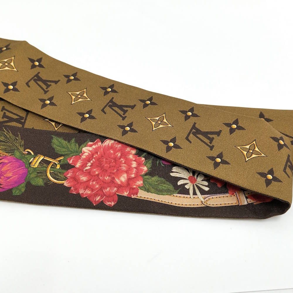 Louis Vuitton Bandeau BB LV Enfleur Scarf Brown — view 8