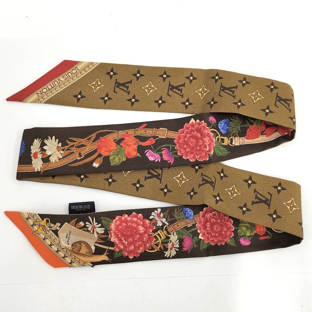 Louis Vuitton Bandeau BB LV Enfleur Scarf Brown — view 5