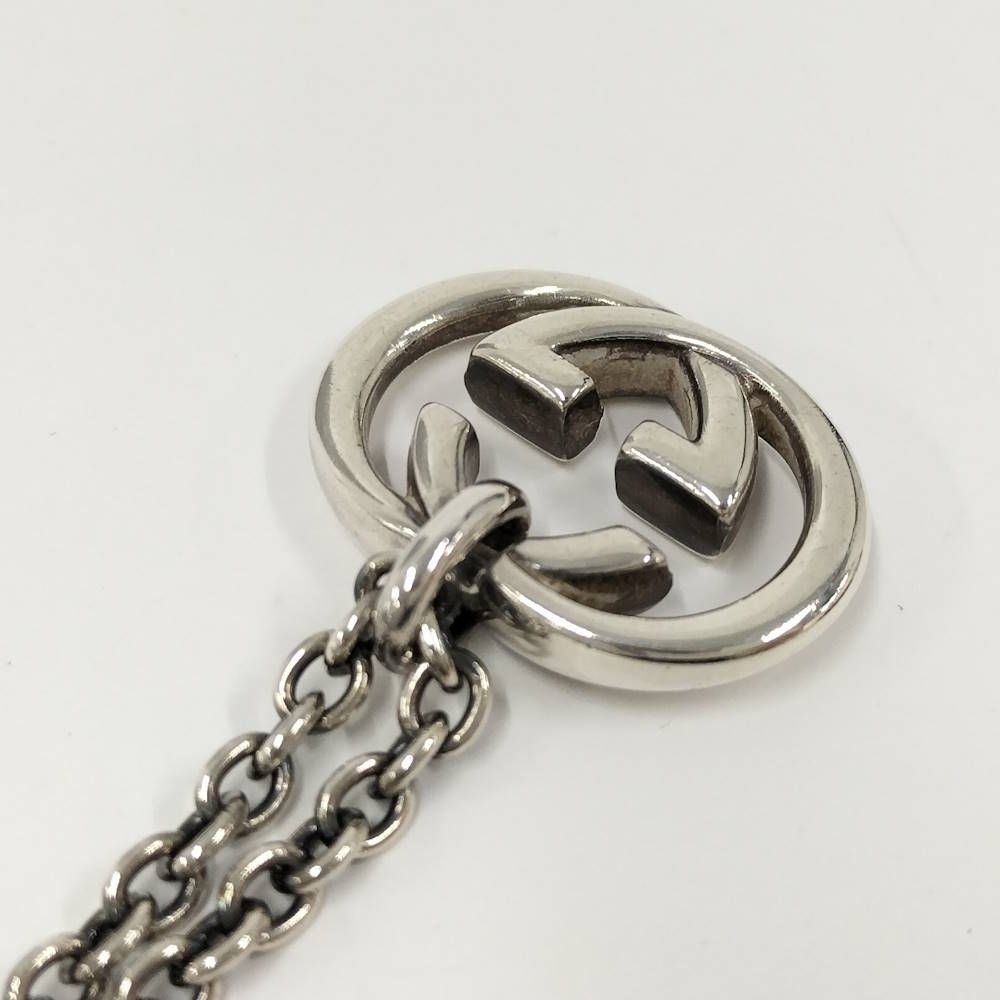 Gucci Interlocking Necklace Silver — view 4