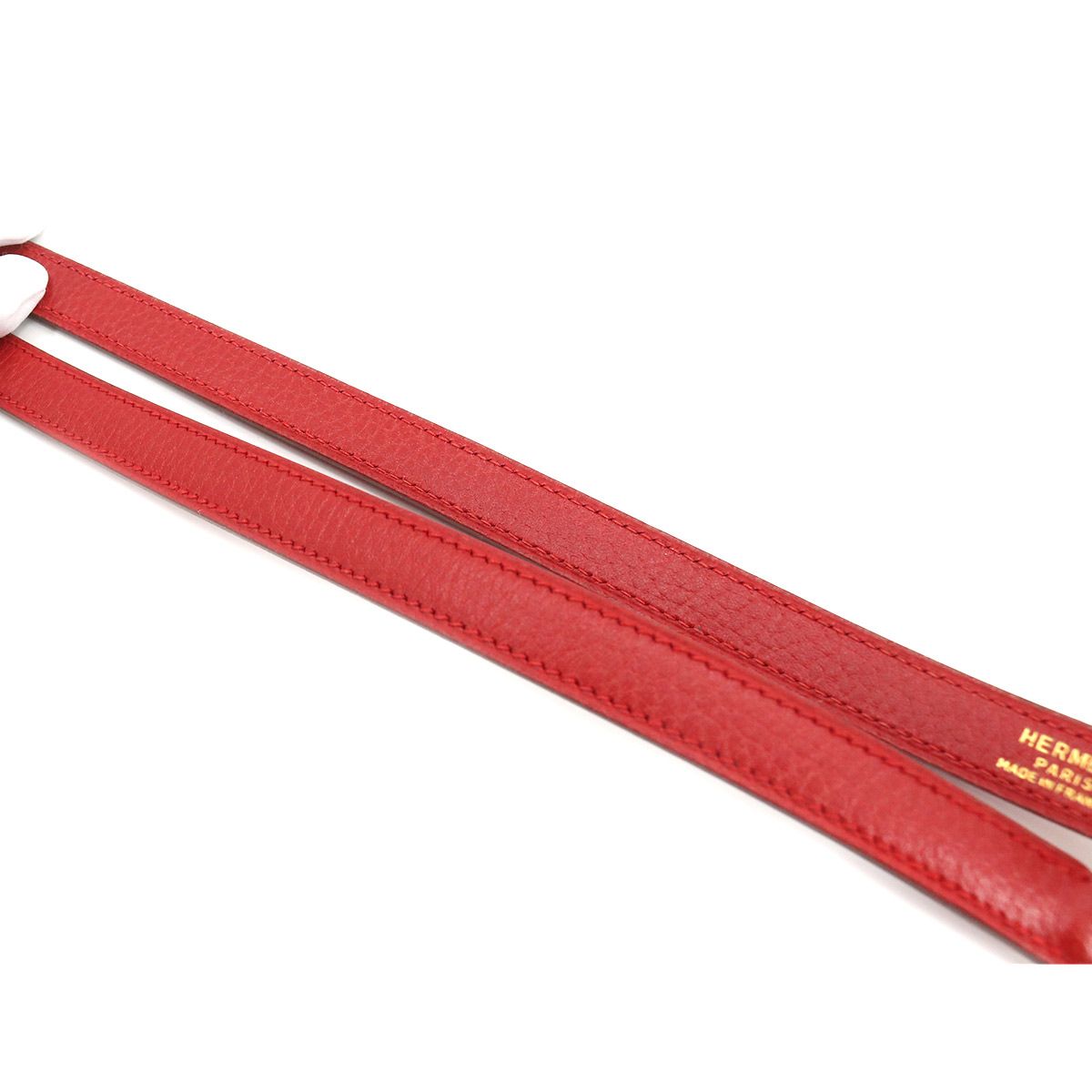 Hermes Kelly Bolide Shoulder Strap Ardennes Red Gold — view 4