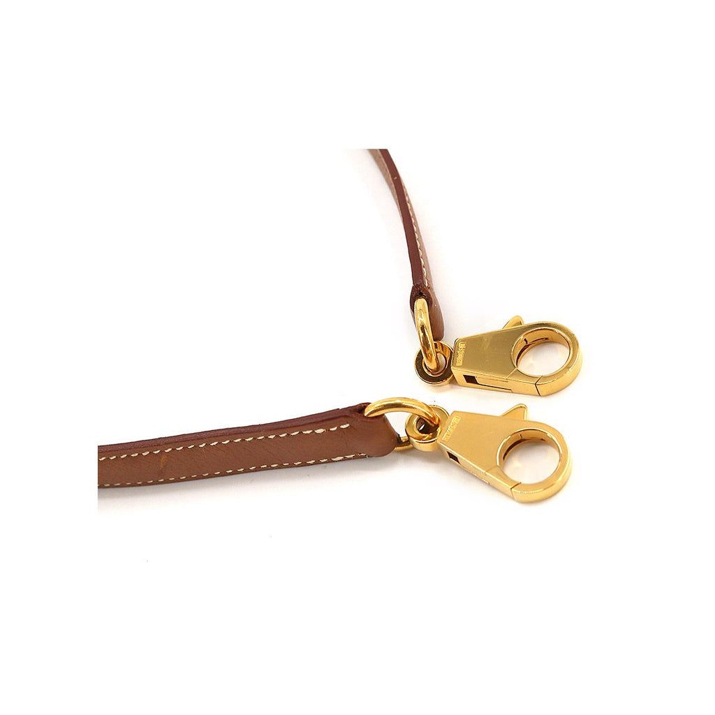 Hermes Kelly Bolide Shoulder Strap Courchevel Epsom Gold Brown — view 4