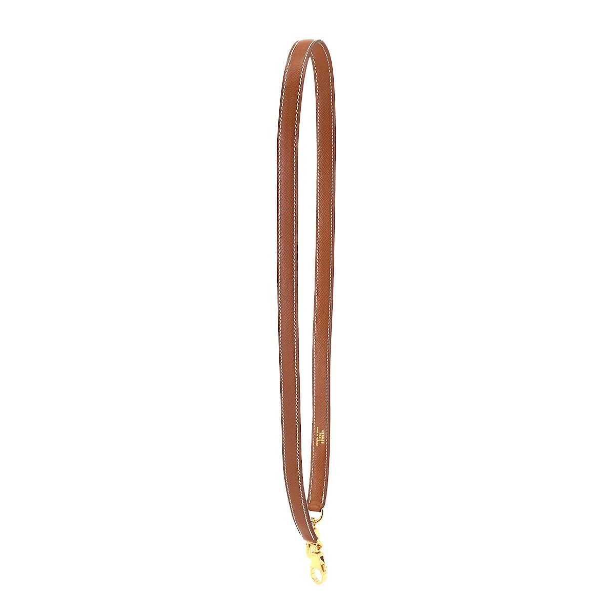 Hermes Kelly Bolide Shoulder Strap Epsom Gold Brown — view 2