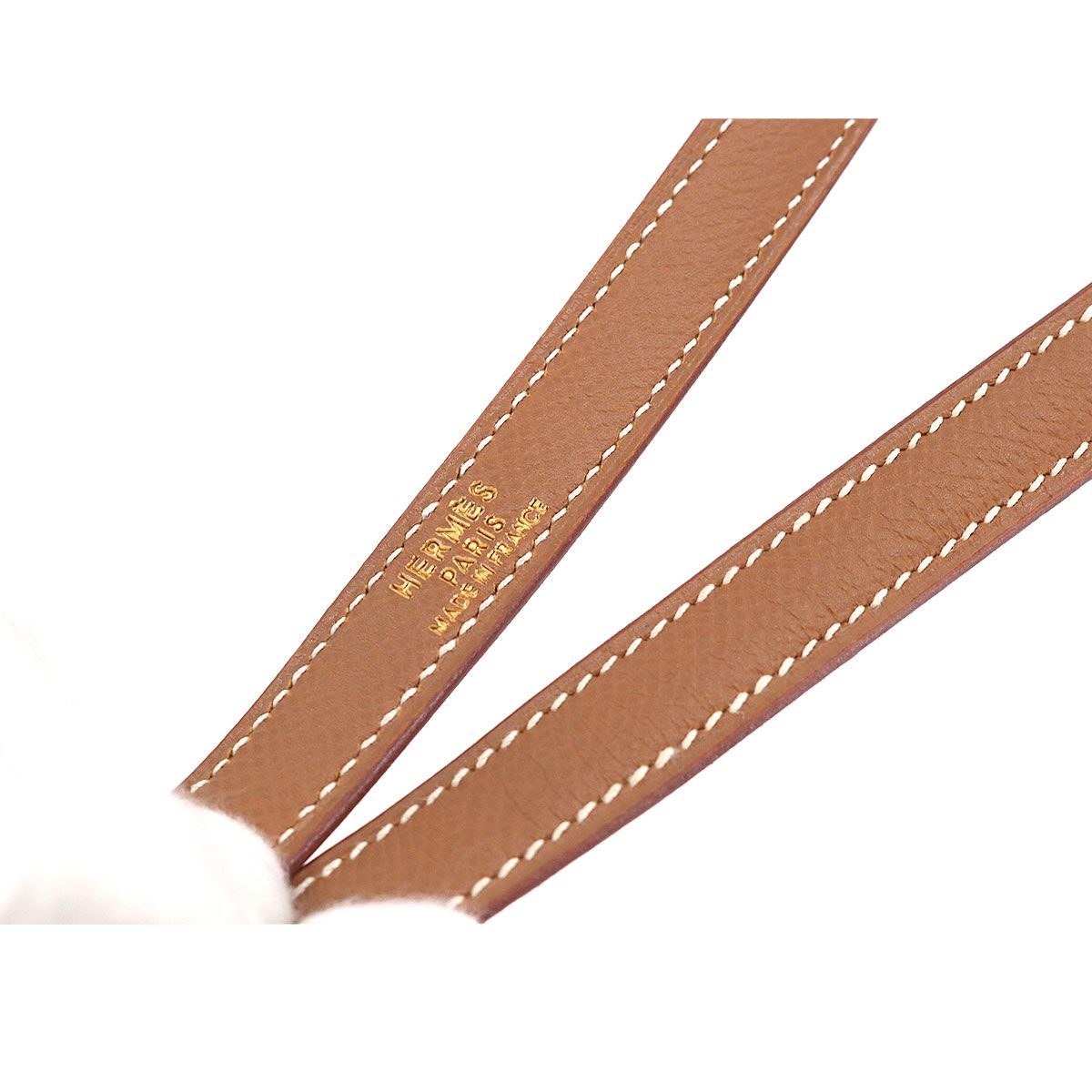 Hermes Kelly Bolide Shoulder Strap Epsom Gold Brown — view 4