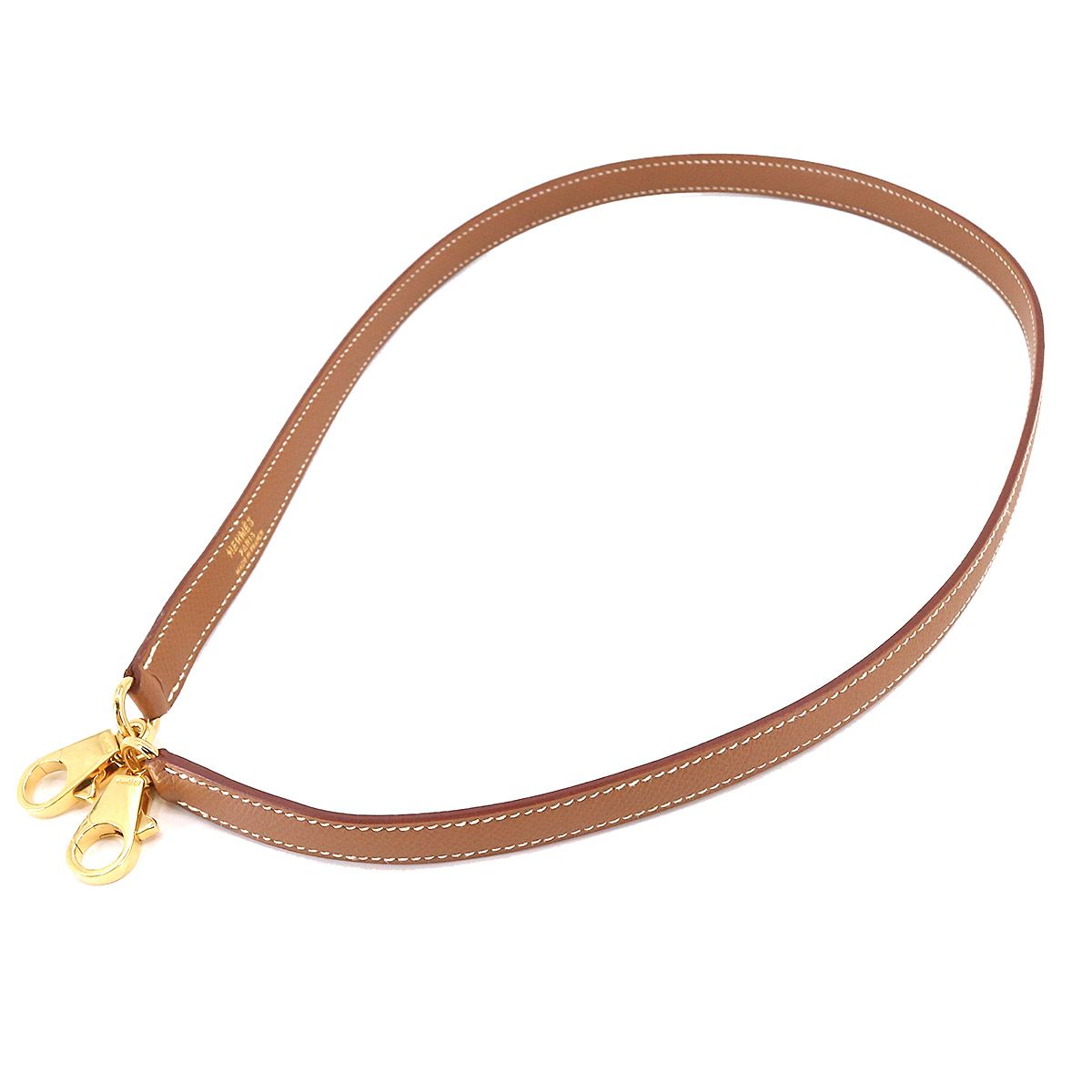 Hermes Kelly Bolide Shoulder Strap Epsom Gold Brown — view 2