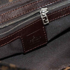 Fendi Zucca Mamma Baguette Shoulder Bag Canvas Leather Brown — view 8