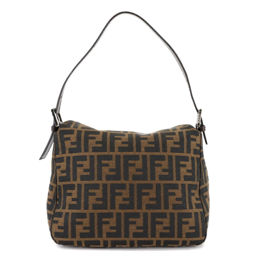 Fendi Zucca Mamma Baguette Shoulder Bag Canvas Leather Brown — view 3