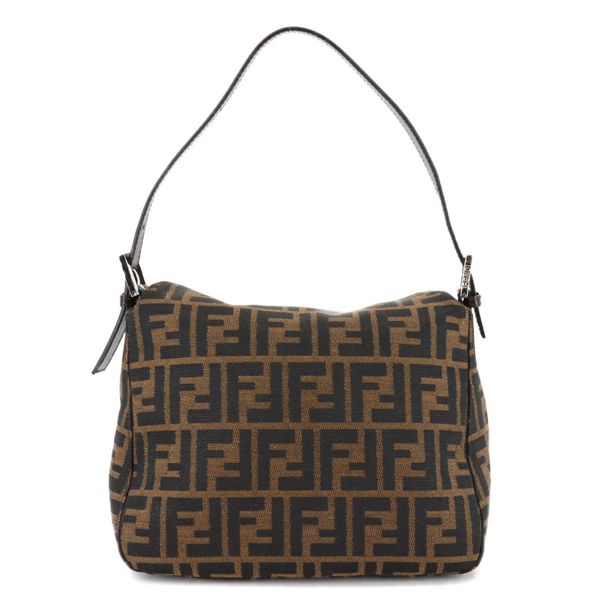 Fendi Zucca Mamma Baguette Shoulder Bag Canvas Leather Brown — view 3