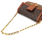 Louis Vuitton Monogram Reverse Dauphine MM Shoulder Bag Brown — view 5