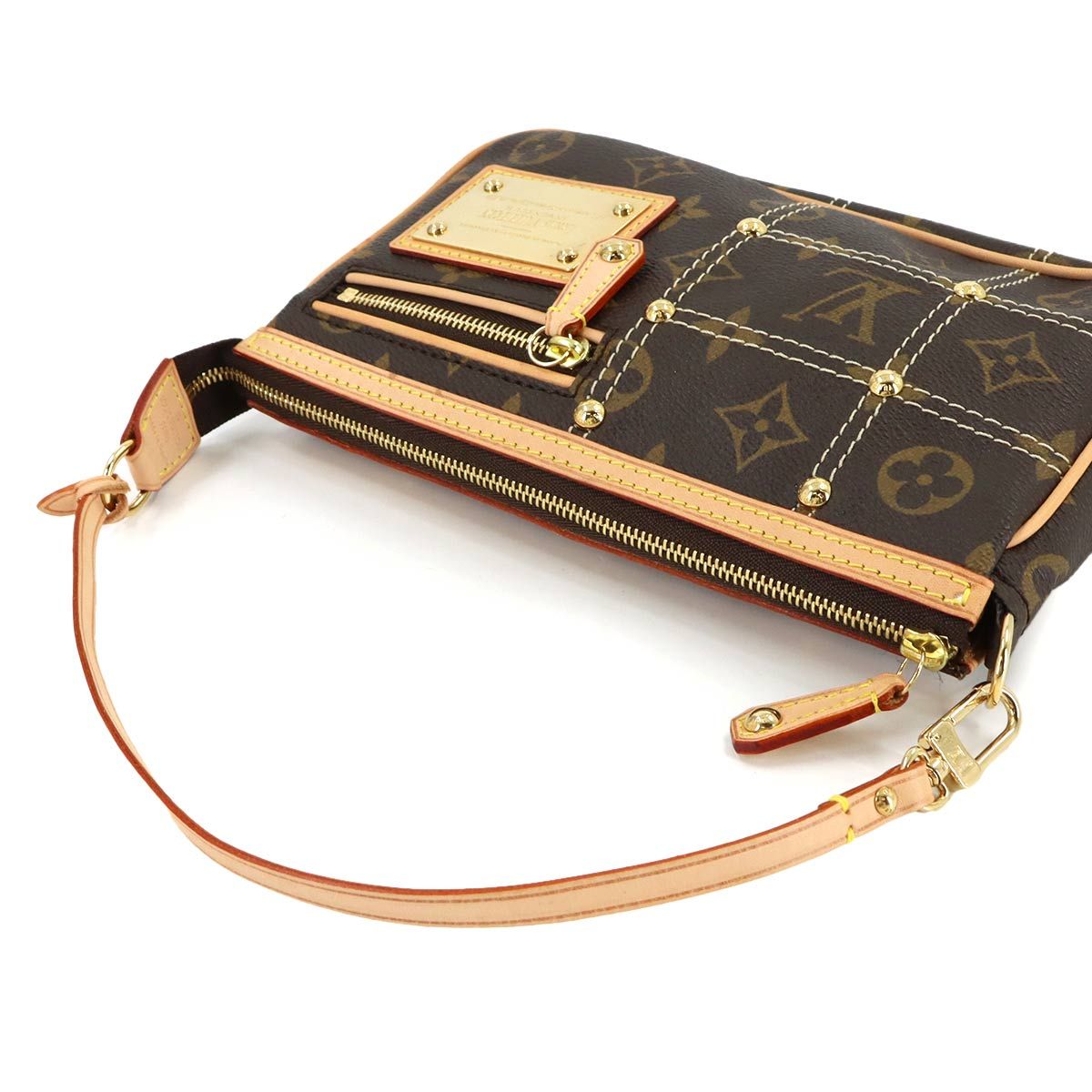 Louis Vuitton Monogram Rivet Pochette Soir Pouch — view 6