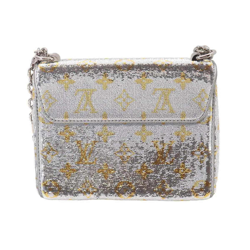 Louis Vuitton Monogram Sequin Twist PM Chain Shoulder Bag Silver — view 2
