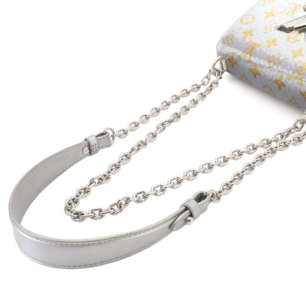 Louis Vuitton Monogram Sequin Twist PM Chain Shoulder Bag Silver — view 5