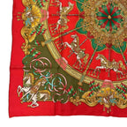Hermes Carre 90 Scarf Silk Luna Park Amusement Merry Go Round — view 4