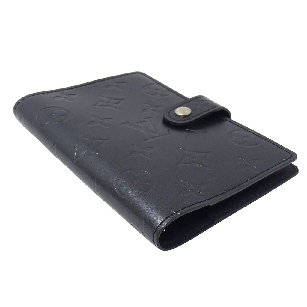 Louis Vuitton Notebook Cover Monogram Matte Agenda PM Blue Stationery — view 3