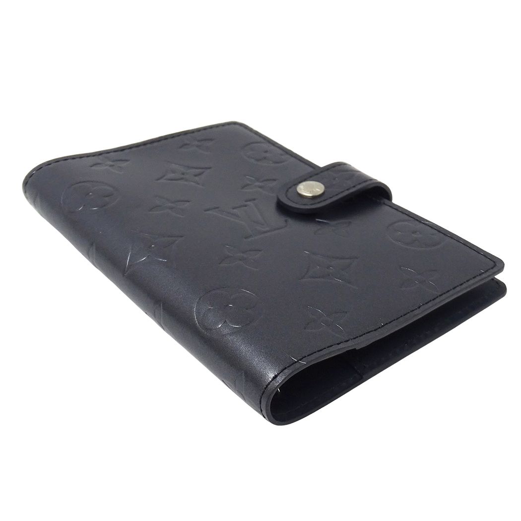 Louis Vuitton Notebook Cover Monogram Matte Agenda PM Blue Stationery — view 3