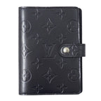 Louis Vuitton Notebook Cover Monogram Matte Agenda PM Blue Stationery