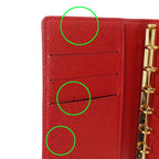 Louis Vuitton Notebook Cover Monogram Groom Agenda PM Rouge Brown Red Stationery — view 8