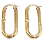 Bottega Veneta Oval Hoop Earring