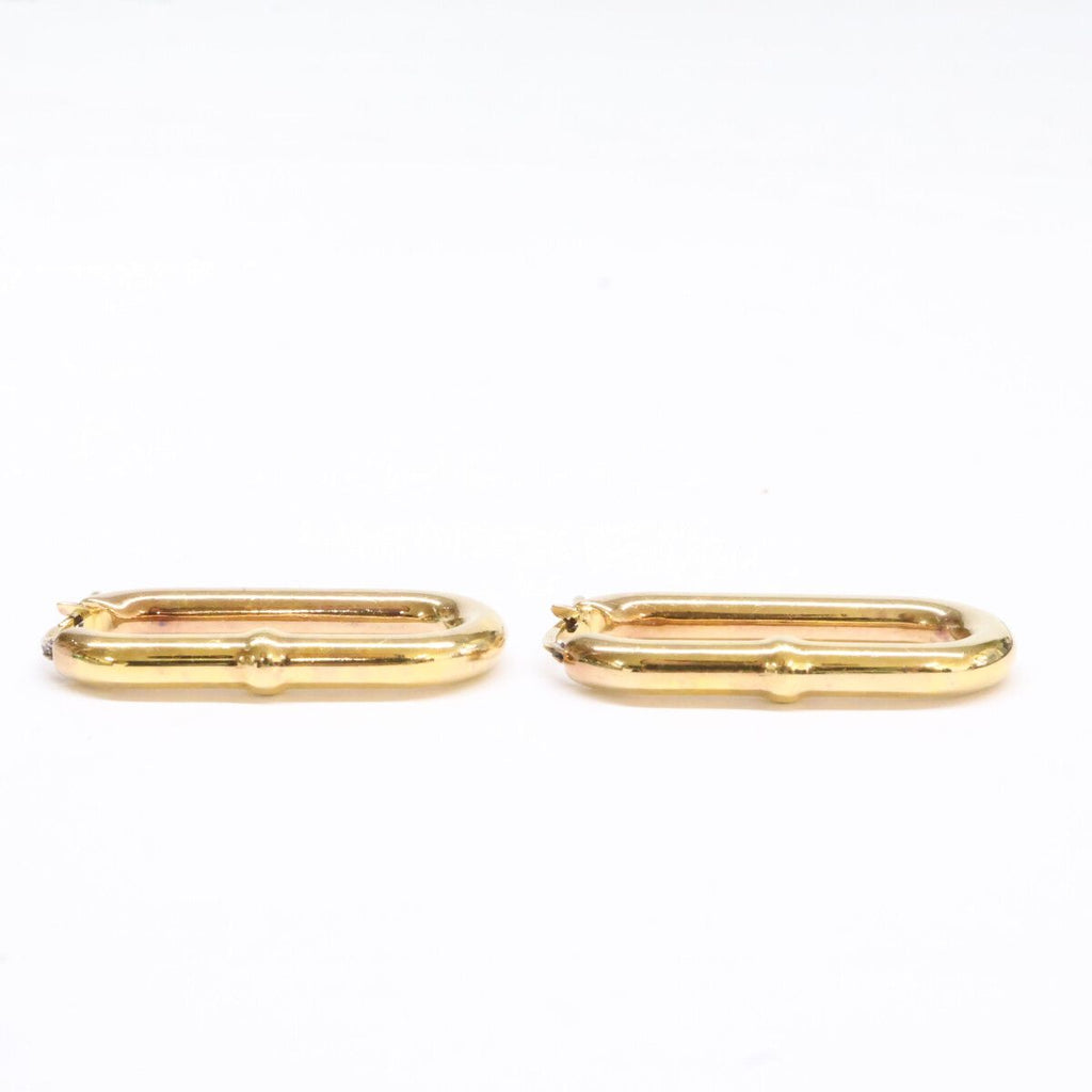 Bottega Veneta Oval Hoop Earring — view 2