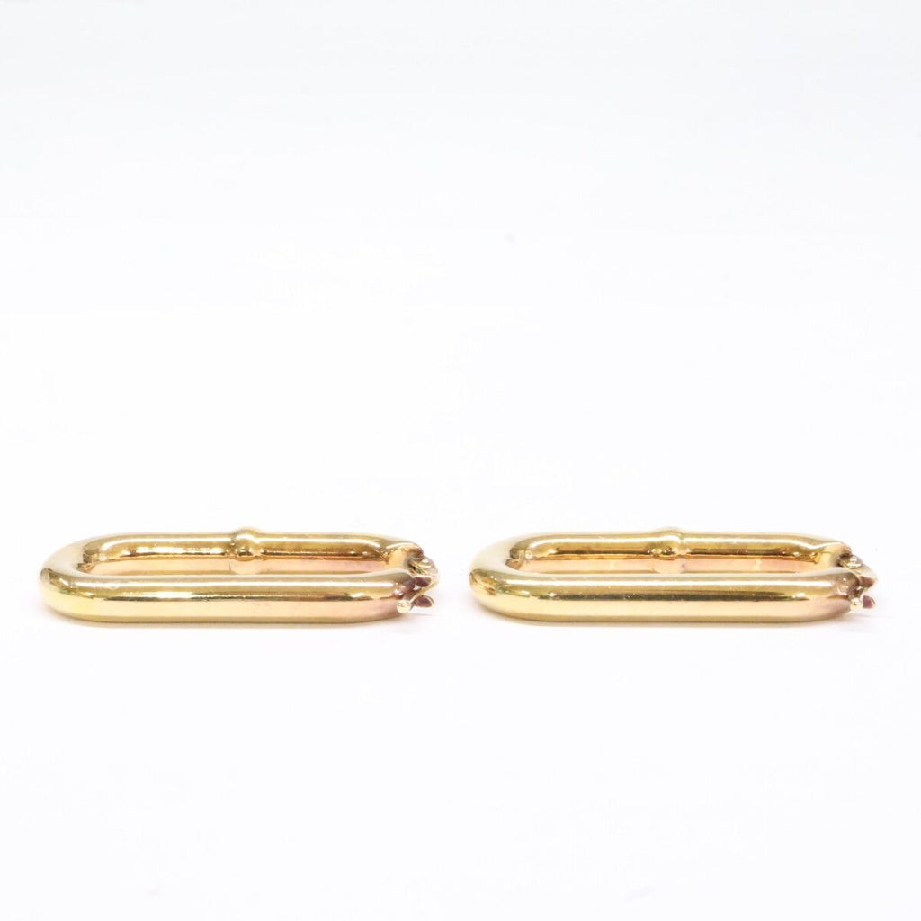 Bottega Veneta Oval Hoop Earring — view 4