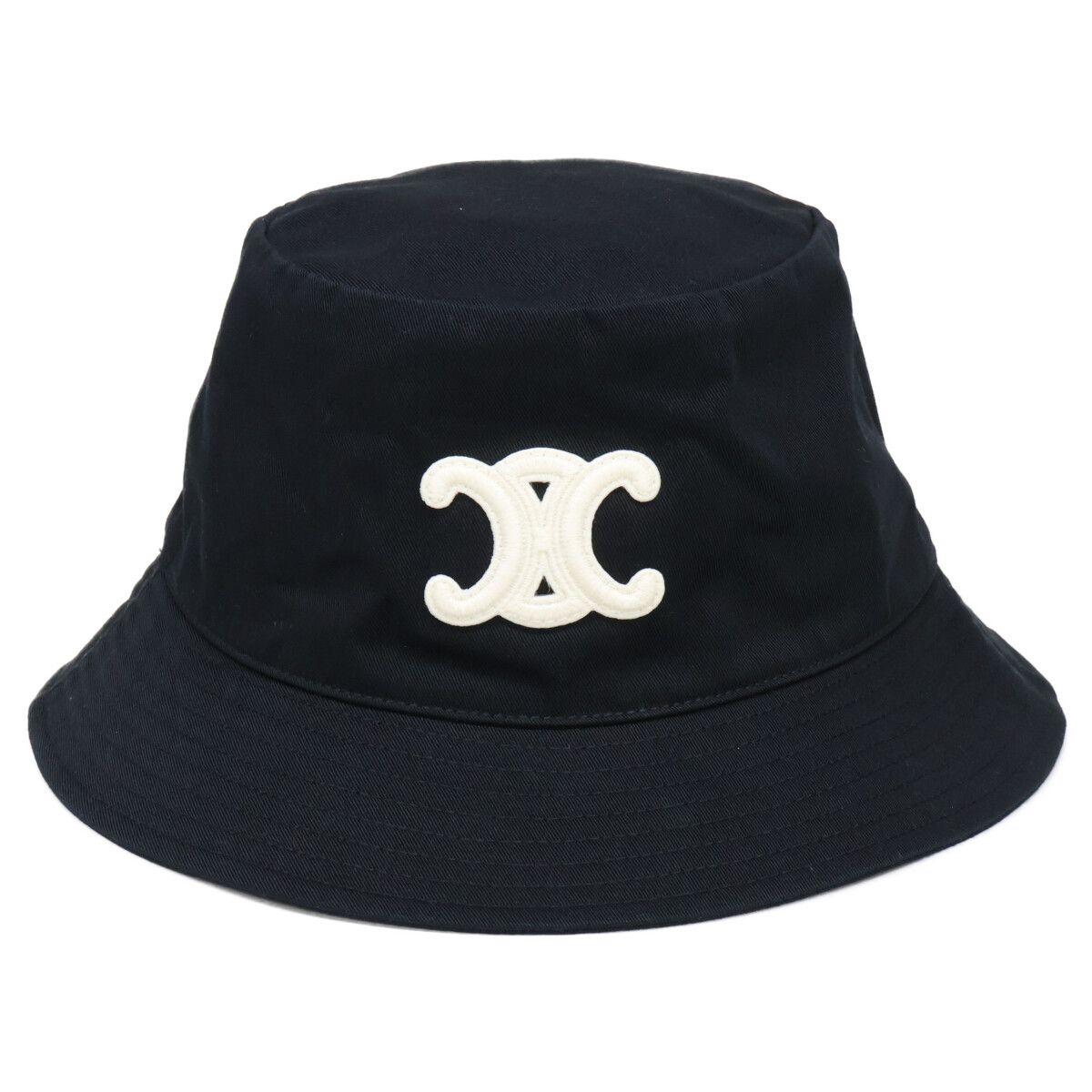 Celine 2 Triomphe Bucket Hat Cotton Gabardine