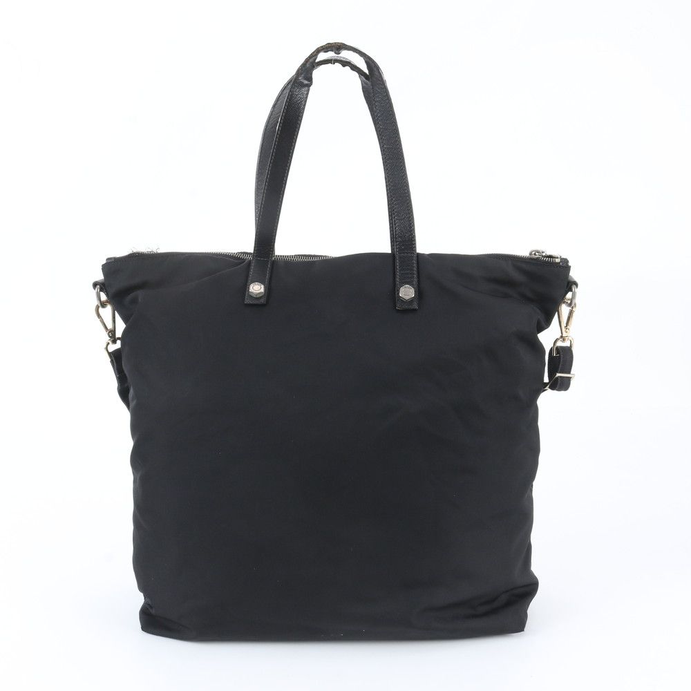 Prada Tessuto Nylon Triangle Logo Skull Leather 2-Way Shoulder Bag Crossbody — view 3