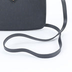 Saint Laurent Vintage YSL Leather Canvas Shoulder Bag Crossbody Navy — view 2