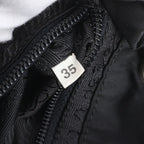 Prada Tessuto Nylon Triangle Logo Leather Backpack Shoulder Bag — view 8