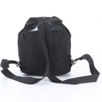 Prada Tessuto Nylon Triangle Logo Leather Backpack Shoulder Bag — view 2