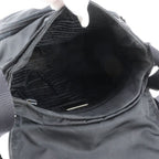 Prada Tessuto Nylon Triangle Logo Leather Shoulder Bag Crossbody Messenger — view 7