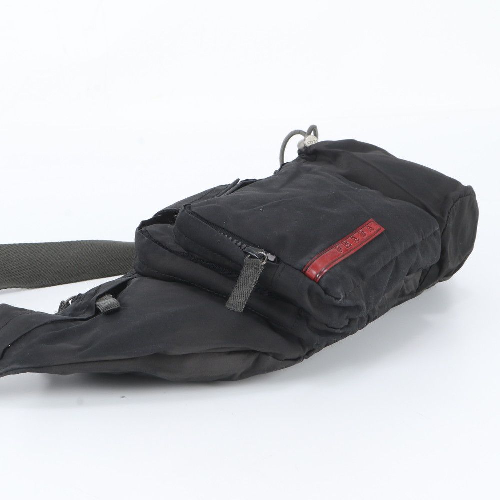 Prada Sports Belt Bag Body Waist Pouch Shoulder Black — view 5