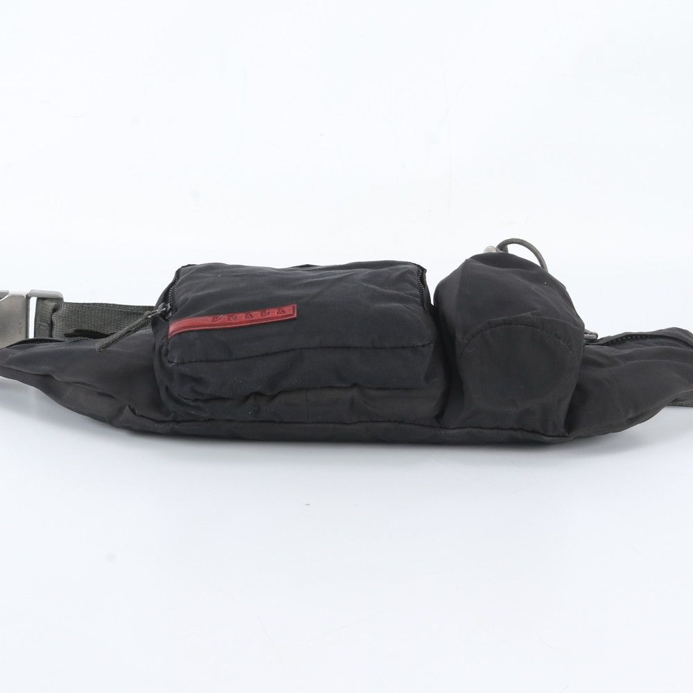 Prada Sports Belt Bag Body Waist Pouch Shoulder Black — view 6